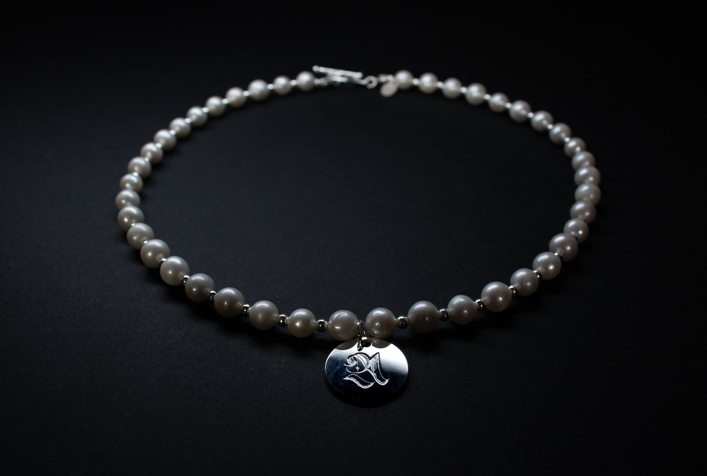 Collier pureté en perles d'eau douce et argent 925